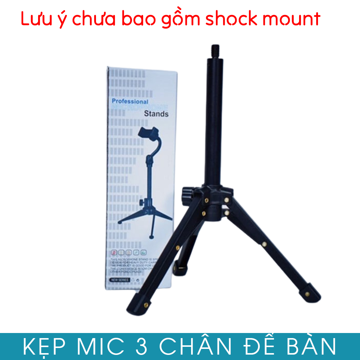 Kẹp mic 3 chân để bàn loại tốt nhỏ gọn - hình 2