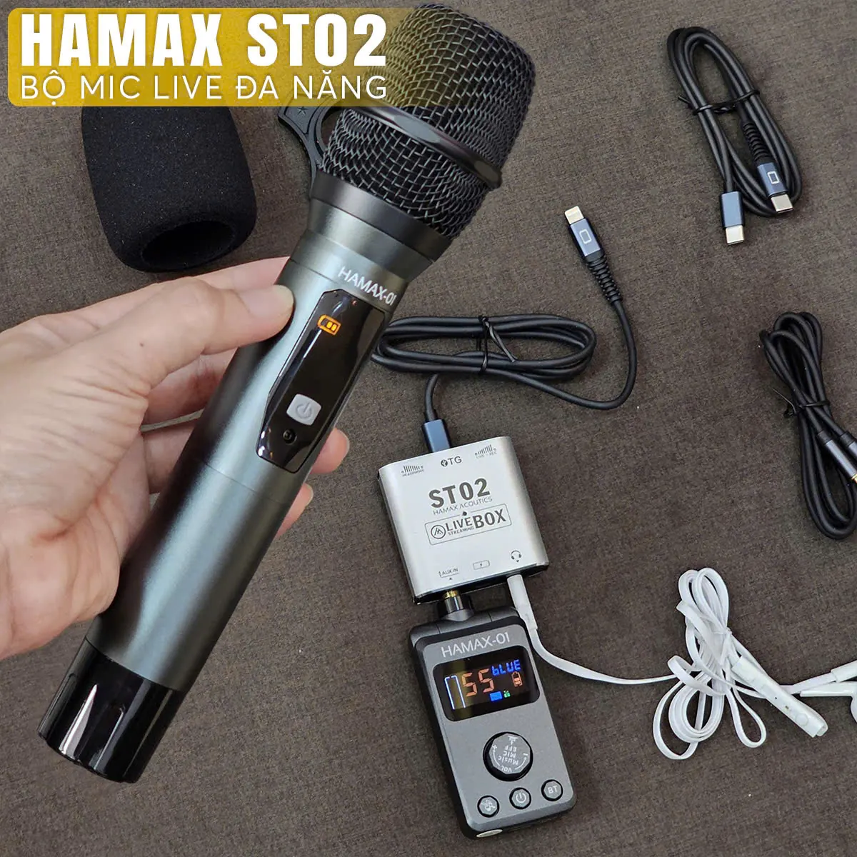 Micro và bộ thu Hamax ST02