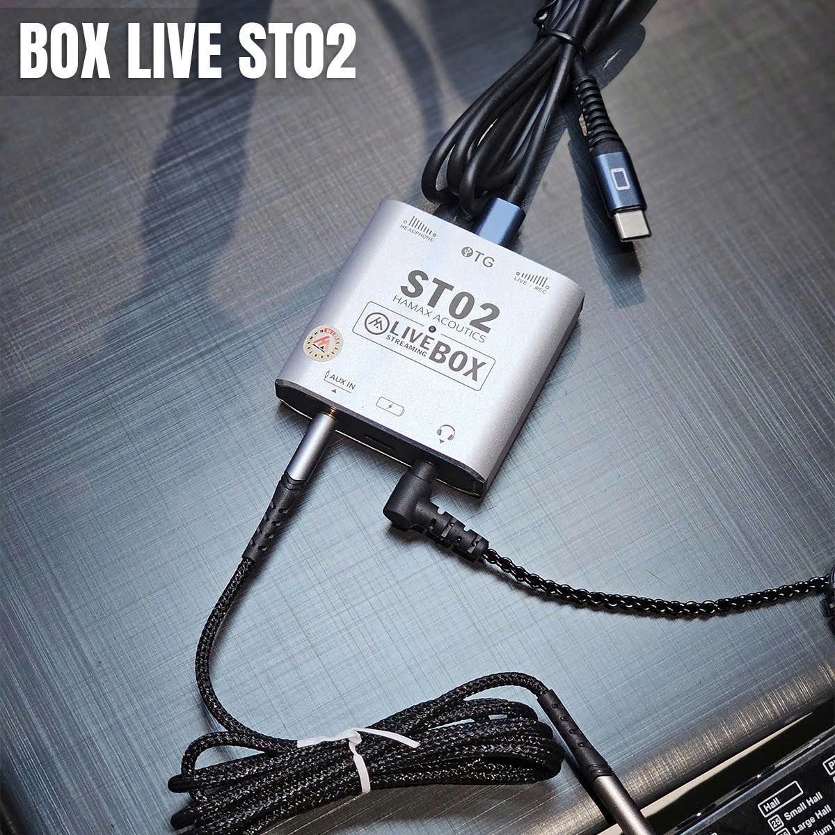 Box livestream ST02 và các cổng kết nối