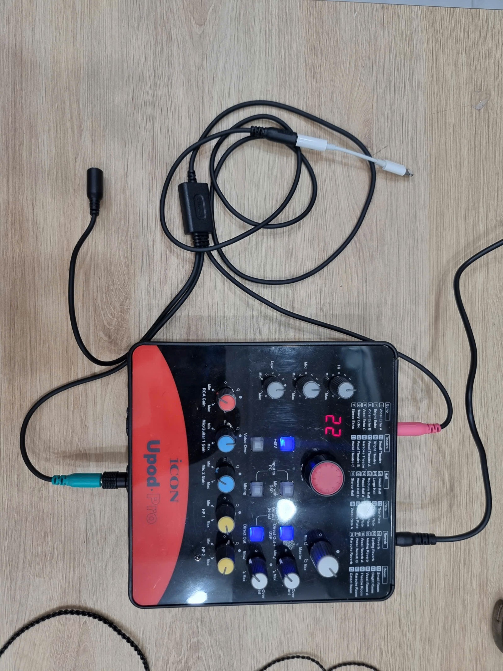 Sound card kết nối dây live sang điện thoại