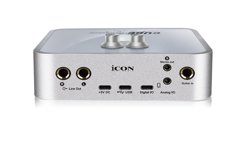 Cổng kết nối phía sau soundcard iCON Cube2Nano Dyna