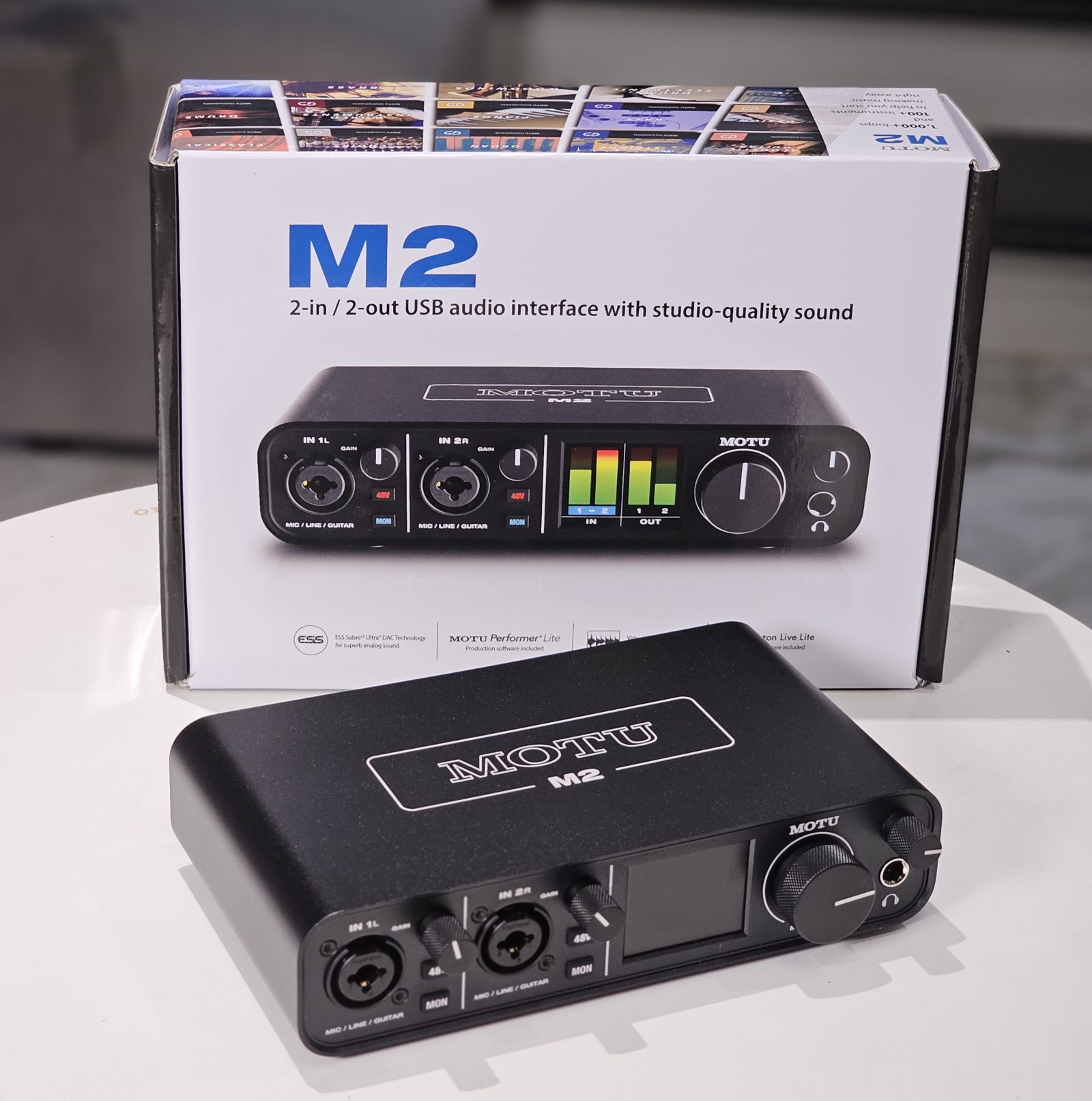 Sound Card MOTU M2 – Audio Interface Thu Âm Chuyên Nghiệp